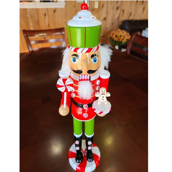 Christmas Nutcracker Wooden Soldier Holiday Statue Xmas Decor Table Decoration - Picture 1 of 8